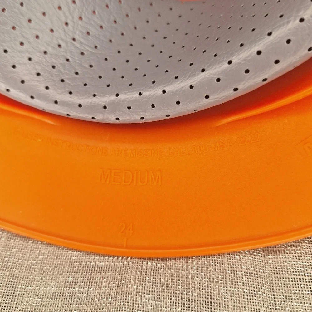 NFL Bengals V-Gard Hard Hat Medium MSA Safety Works Class E Type 1 Orange Black